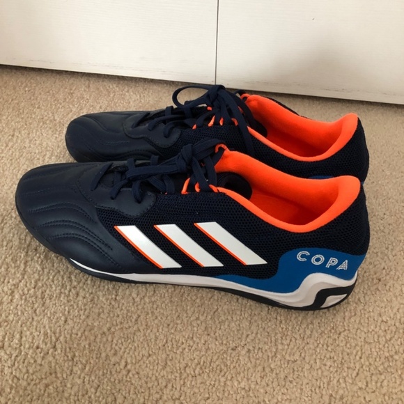 Adidas Copa Sense 3 Sala Blue Rush Orange Mens Soccer Shoes Size 10 - Picture 6 of 15